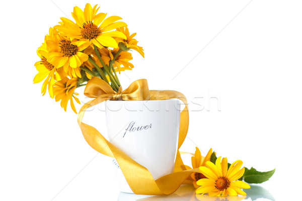 Stock photo: bunch of yellow daisy flowers