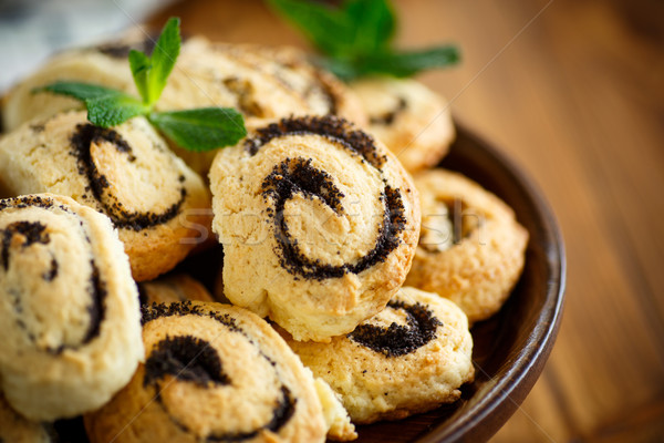delicious crumbly biscuits with poppy seeds  Stock photo © Peredniankina