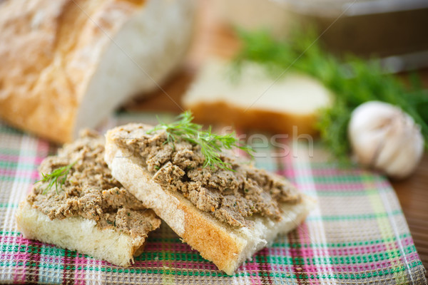 Stock photo: pate with bread 