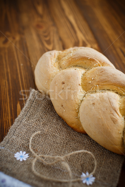 bread in the form of braids Stock photo © Peredniankina