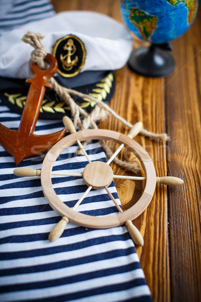 Decorative wooden steering wheel  Stock photo © Peredniankina