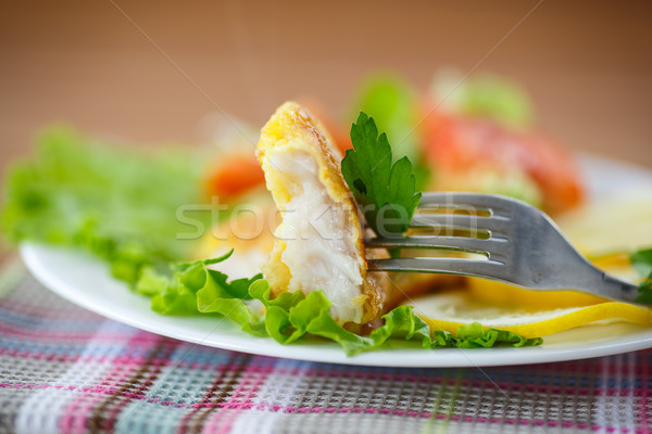 fish fried Stock photo © Peredniankina