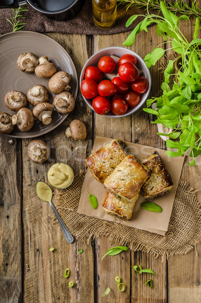 Sausage Roll delicious recepy Stock photo © Peteer