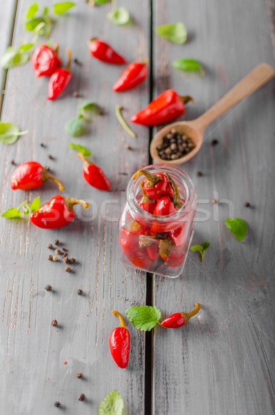 Fresh chilli pepper Stock photo © Peteer
