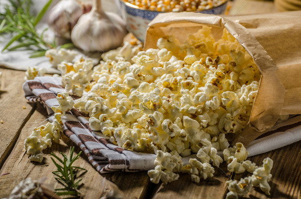 Domestic organic popcorn with herbs Stock photo © Peteer