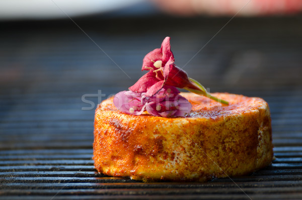 Camembert parrilla a la parrilla queso flor alimentos Foto stock © Peteer