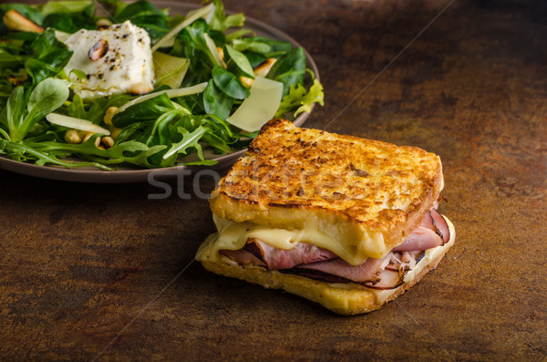 French cheese meat toast Stock photo © Peteer