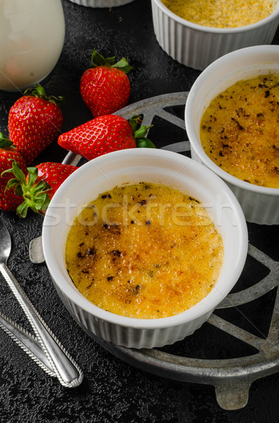 Delicious Creme brulee Stock photo © Peteer