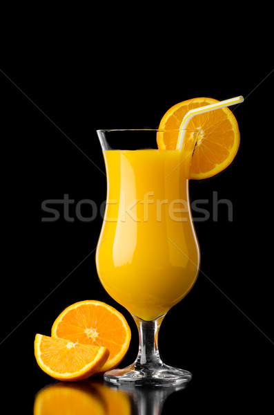Orange juice reflection Stock photo © Peteer