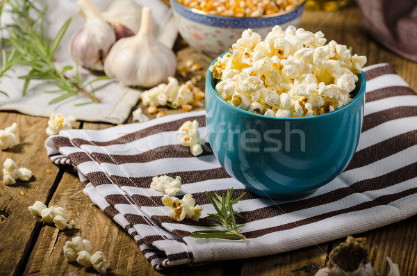 Domestic organic popcorn with herbs Stock photo © Peteer