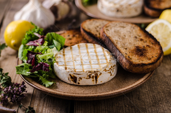 Grilled camembert cheese Stock photo © Peteer