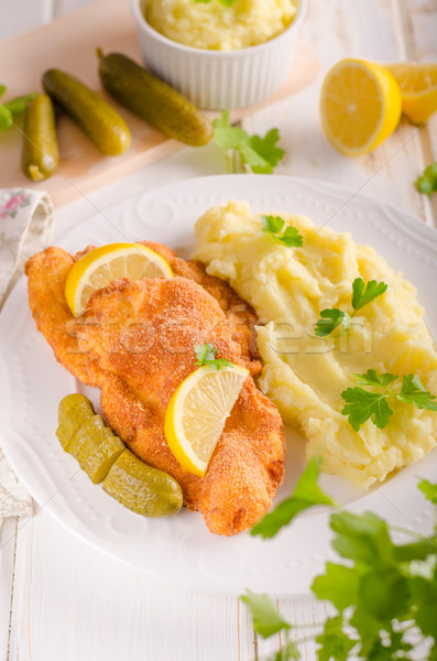 Fraîches originale pommes de terre citrons herbes haut [[stock_photo]] © Peteer