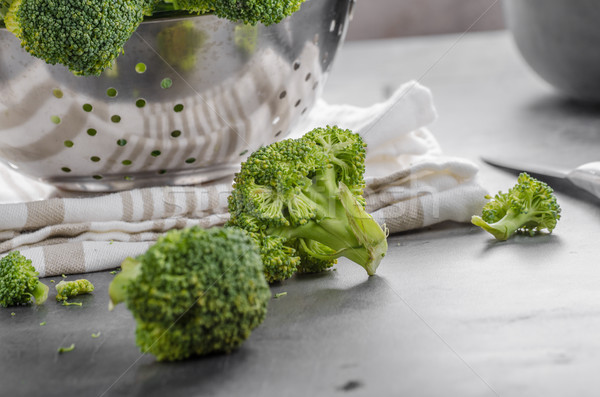 Brokkoli Gemüse Bild Essen Fotografie Stock foto © Peteer
