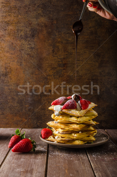 The original Belgian waffles Stock photo © Peteer