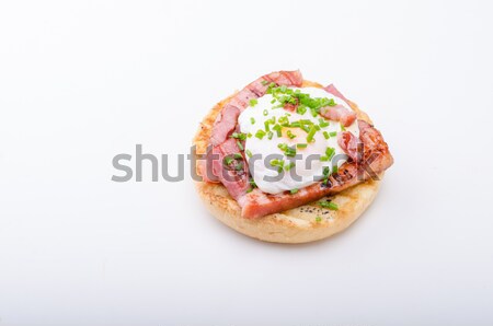 Oeuf alimentaire croustillant lard stock photographie Photo stock © Peteer