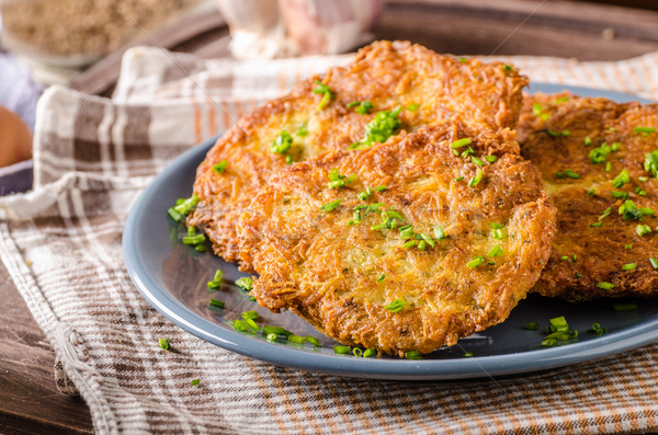 Potato pancakes fried Stock photo © Peteer