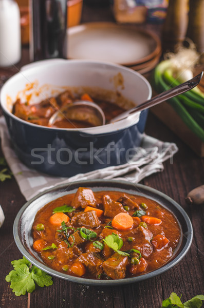 Beef stew with carrots Stock photo © Peteer