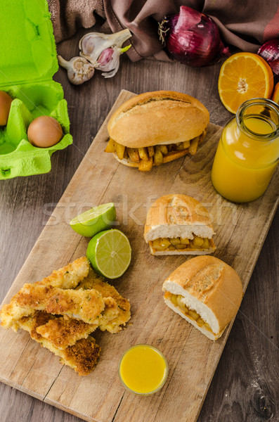 Stock photo: Fish and chips