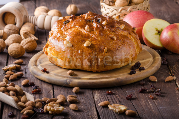 Çek kek kutlama fındık gıda fotoğrafçılık Stok fotoğraf © Peteer