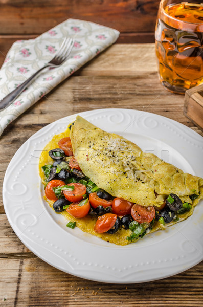 Mediterranean omelette Stock photo © Peteer