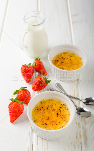 Delicious Creme brulee Stock photo © Peteer