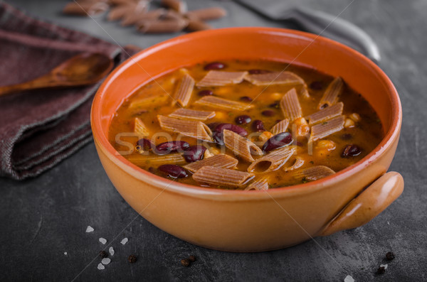 Pasta soup delish Stock photo © Peteer