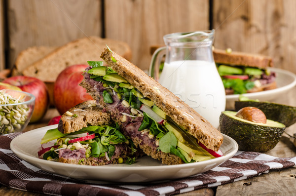 Chipotle-Avocado Summer Sandwich Recipe Stock photo © Peteer