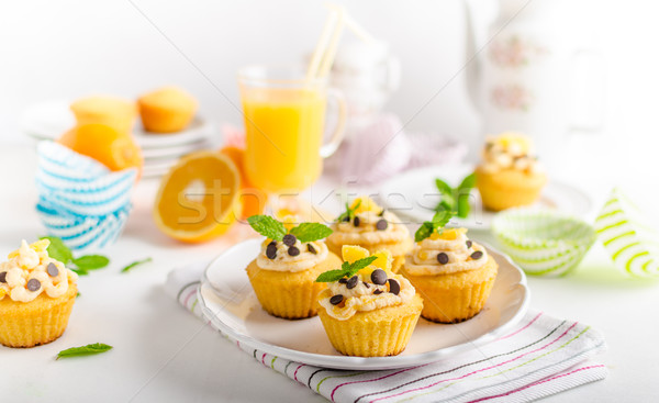 Fruit muffins Stock photo © Peteer