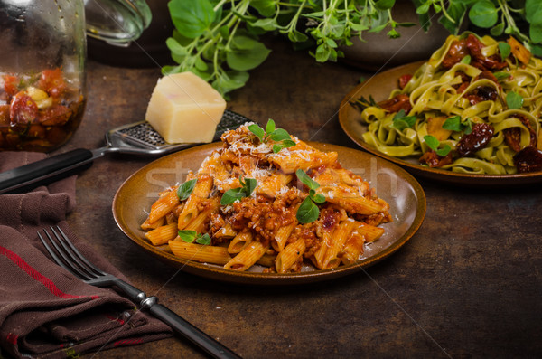 Stock photo: Pasta arrabiata delicious