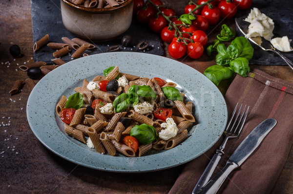Whole grain pasta Stock photo © Peteer