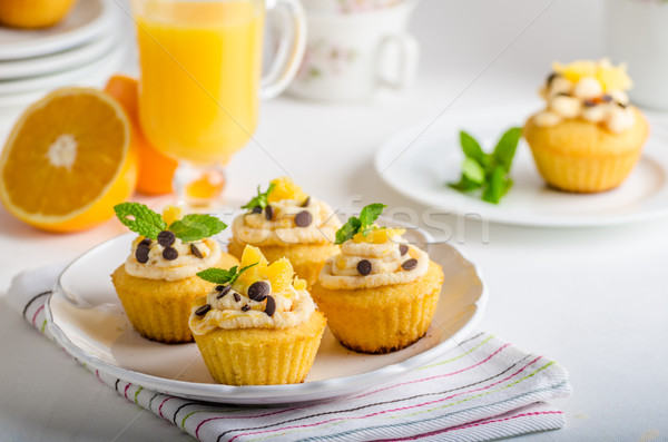 Fruit muffins Stock photo © Peteer