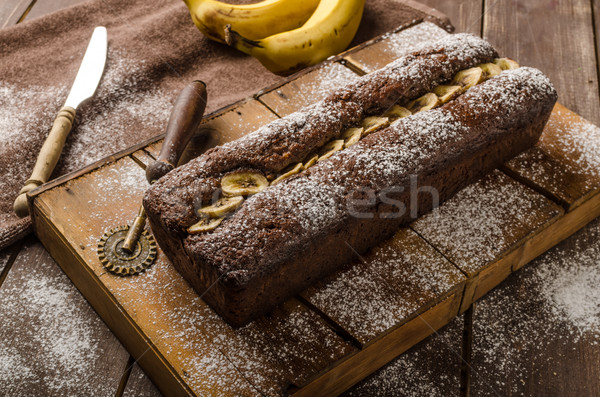 Homemade banana bread Stock photo © Peteer