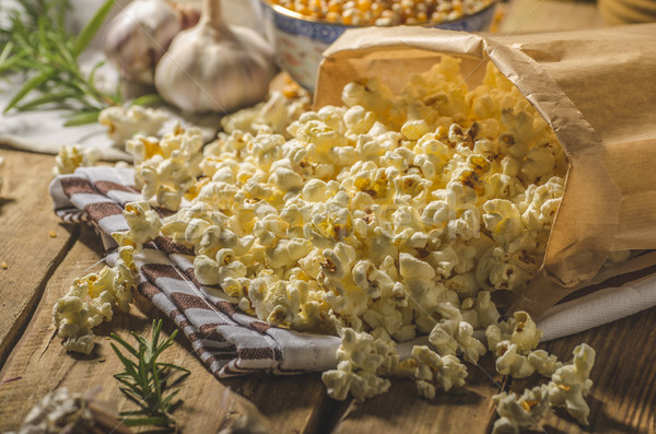 Domestic organic popcorn with herbs Stock photo © Peteer