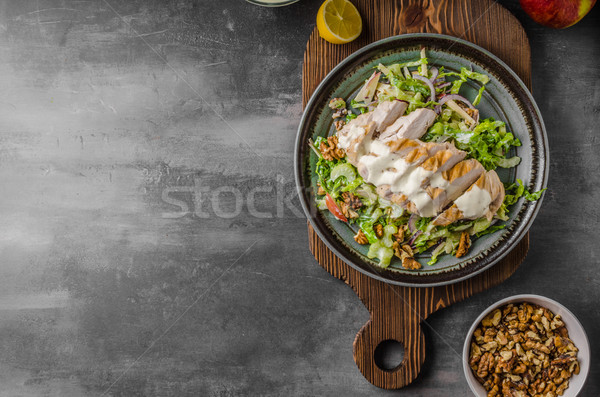Waldorf salad with grilled chicken Stock photo © Peteer