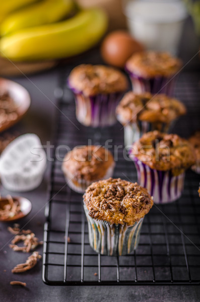 Banana wholegrain muffins Stock photo © Peteer