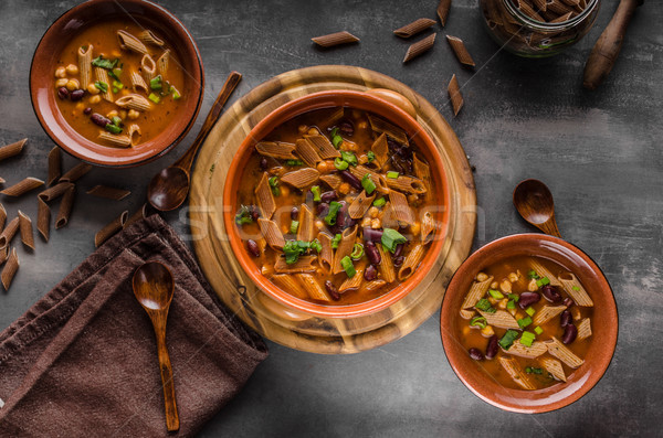 Pasta soup delish Stock photo © Peteer