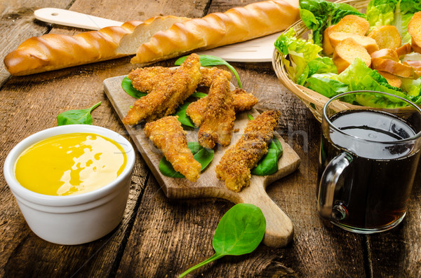 Corn crusted Chicken Tenders Stock photo © Peteer