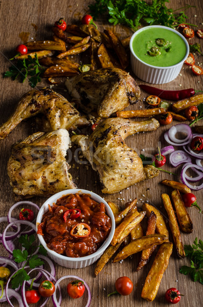 Piri piri spicy chicken Stock photo © Peteer