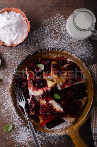 Stock photo: French toast sweet berries