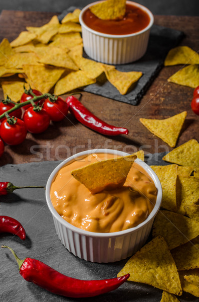 Tortilla chips dos chile caliente queso Foto stock © Peteer