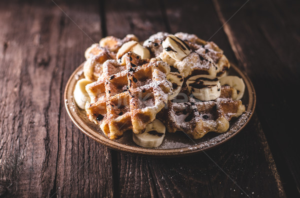 Sugar waffles product photo Stock photo © Peteer