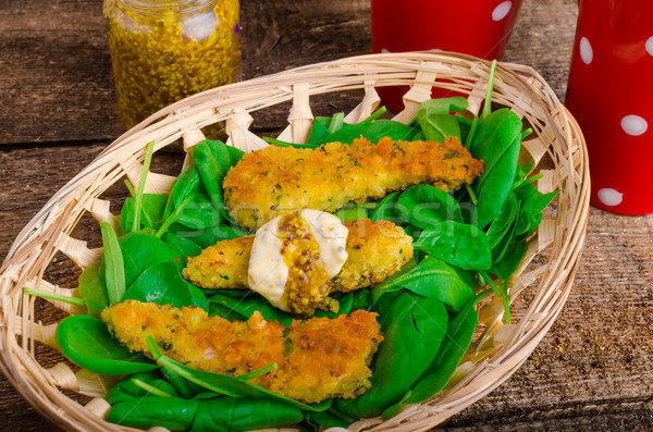 Chicken goujons Stock photo © Peteer