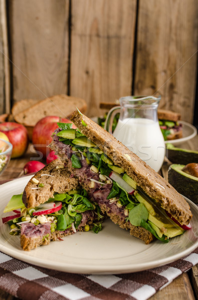 Chipotle-Avocado Summer Sandwich Recipe Stock photo © Peteer