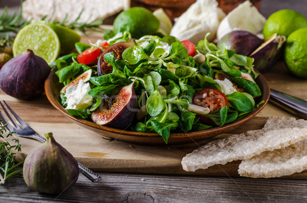 Figs lettuce salad Stock photo © Peteer