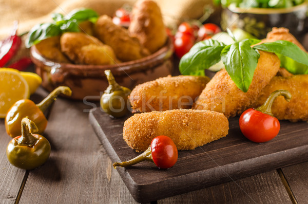 Homemade potato croquettes Stock photo © Peteer