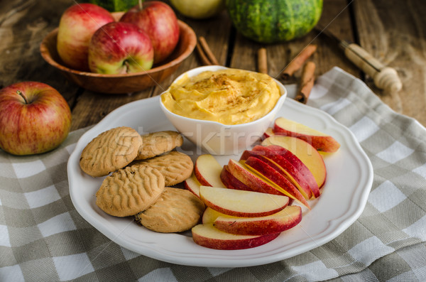 Pumpkin dip with cinnamon Stock photo © Peteer