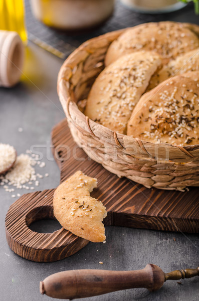 Hausgemachte Kreuzkümmel einfache Essen Hintergrund Stock foto © Peteer