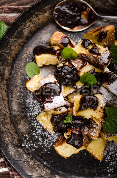 Palacsinták desszert szilva étel fotózás stock Stock fotó © Peteer