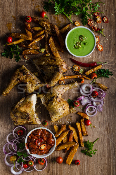 Piri piri spicy chicken Stock photo © Peteer