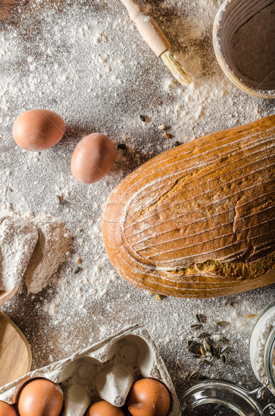 Stockfoto: Brood · komijn · klaar · tekst · gratis